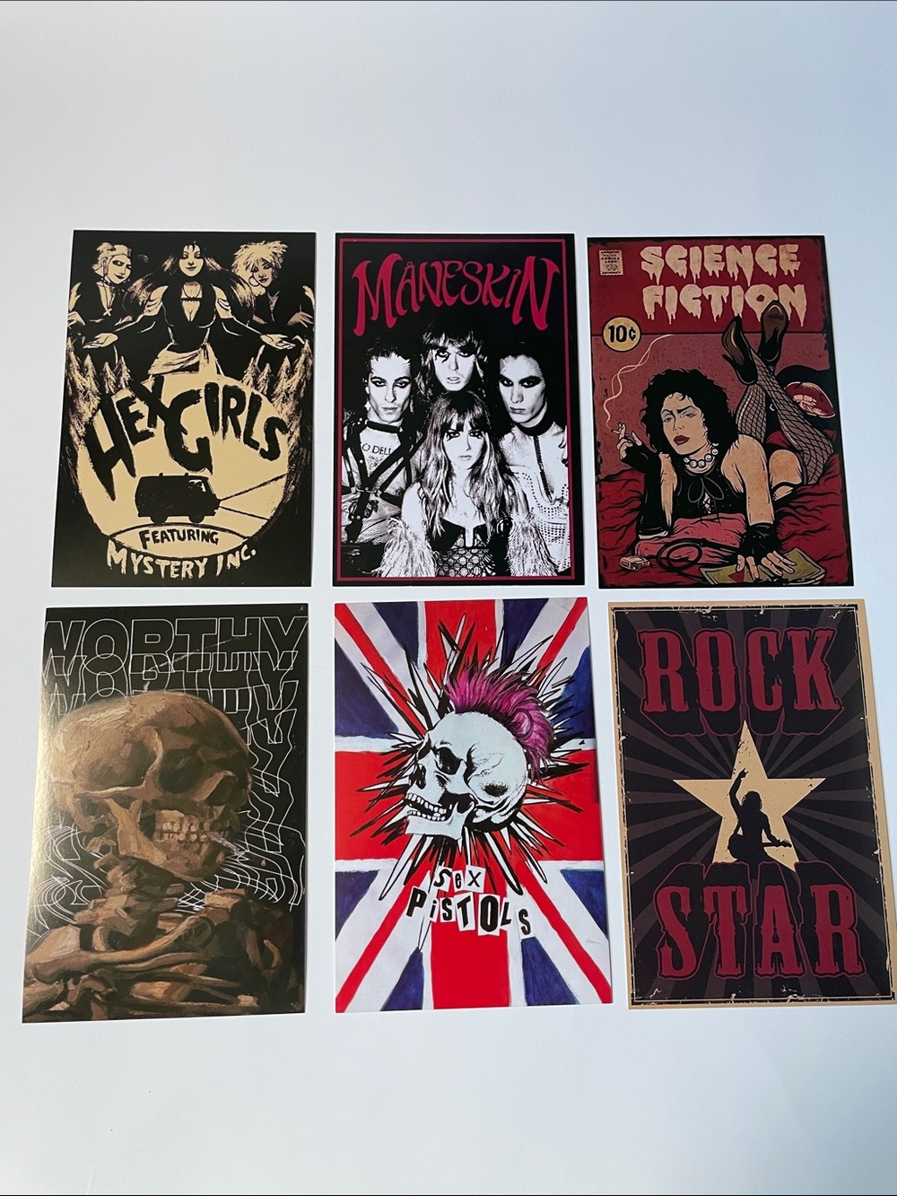 NIB Set of 60 Vintage Punk Rock Art Prints for music enthusiasts. - Picture 7 of 11